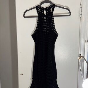 Nasty Gal Black Cutout Backless Dress